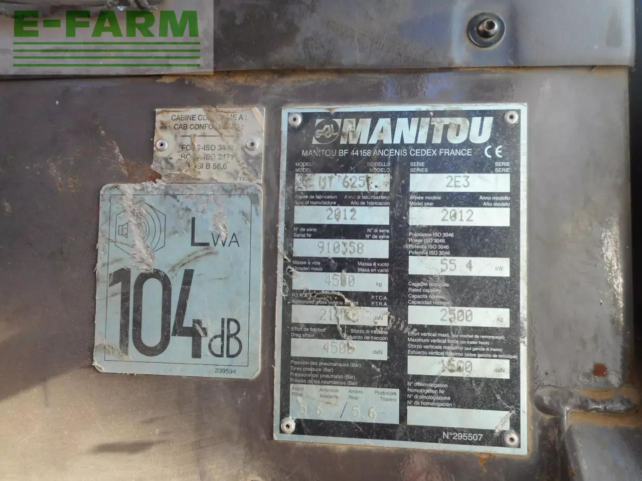 Teleskooplaadur Manitou mt 625: pilt 7