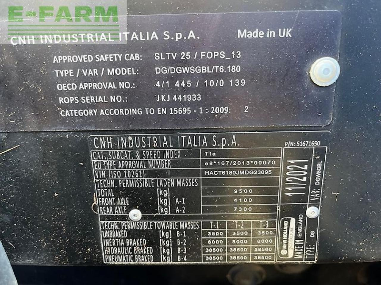 Traktor New Holland t 6.180 ec: pilt 7