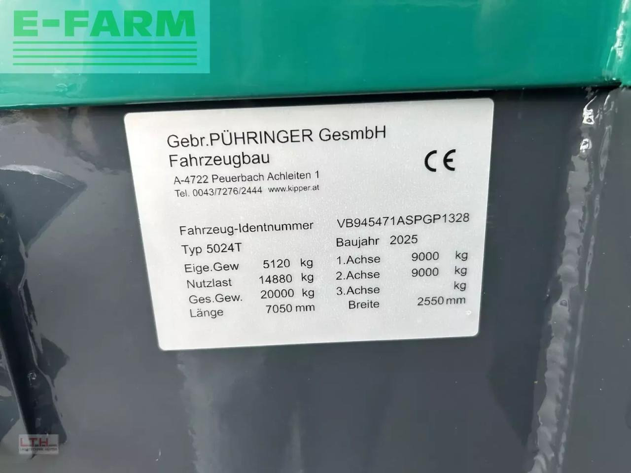 Põllutöö tõstuk-järelhaagis/ Kallur Pühringer pühringer 5024t: pilt 9