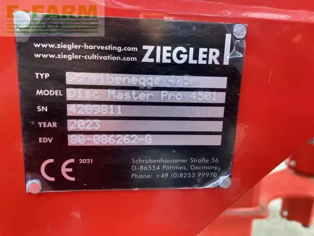 Ziegler disc master pro 4501 ziegler s - Ketasäke: pilt 4 Ziegler disc master pro 4501 ziegler s - Ketasäke: pilt 4