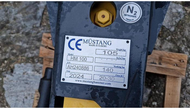 Mustang HM100 Hydraulikhammer - Hüdrauliline haamer: pilt 5 Mustang HM100 Hydraulikhammer - Hüdrauliline haamer: pilt 5
