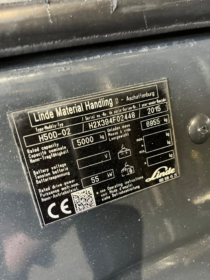 Linde H50D-02 - Diiseltõstuk: pilt 3 Linde H50D-02 - Diiseltõstuk: pilt 3