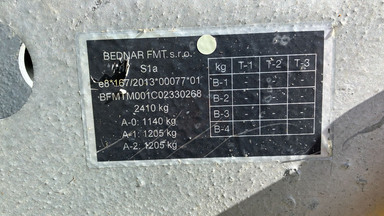 Bednar MZ 6000 - Hooldusniiduk: pilt 3 Bednar MZ 6000 - Hooldusniiduk: pilt 3