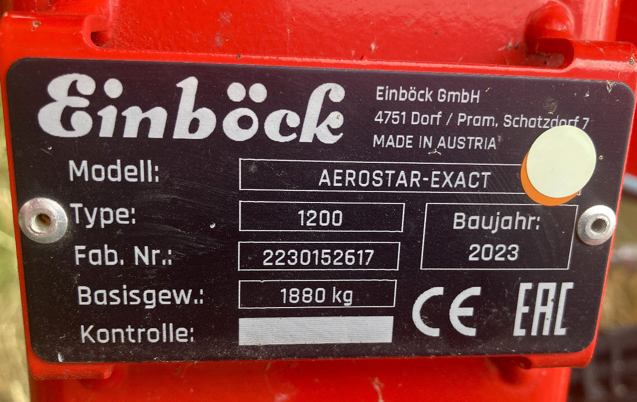 Einböck Aerostar-Exact 1200 - Väetamisseadmed: pilt 2 Einböck Aerostar-Exact 1200 - Väetamisseadmed: pilt 2