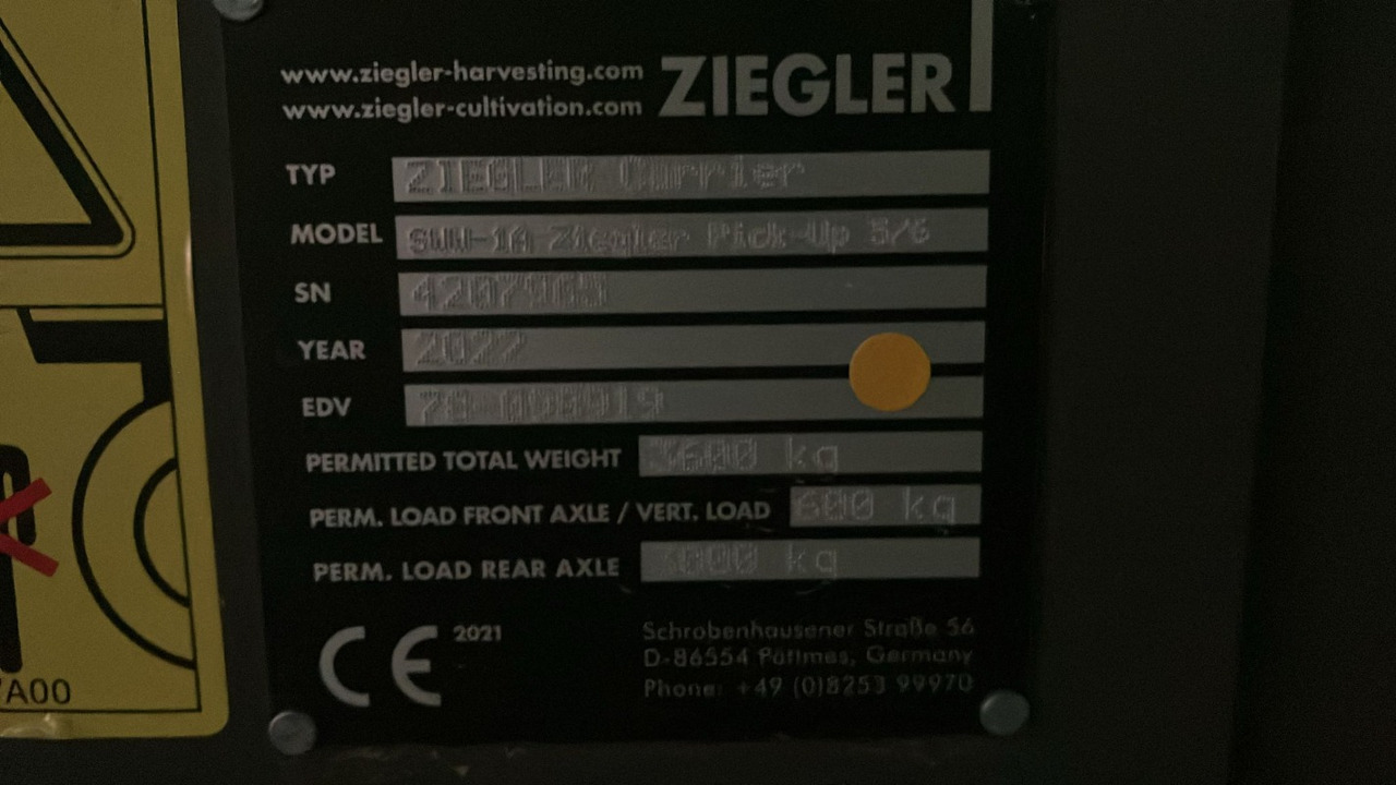 Ziegler ZPU 6001 Pick up 6m - Kombain: pilt 4 Ziegler ZPU 6001 Pick up 6m - Kombain: pilt 4