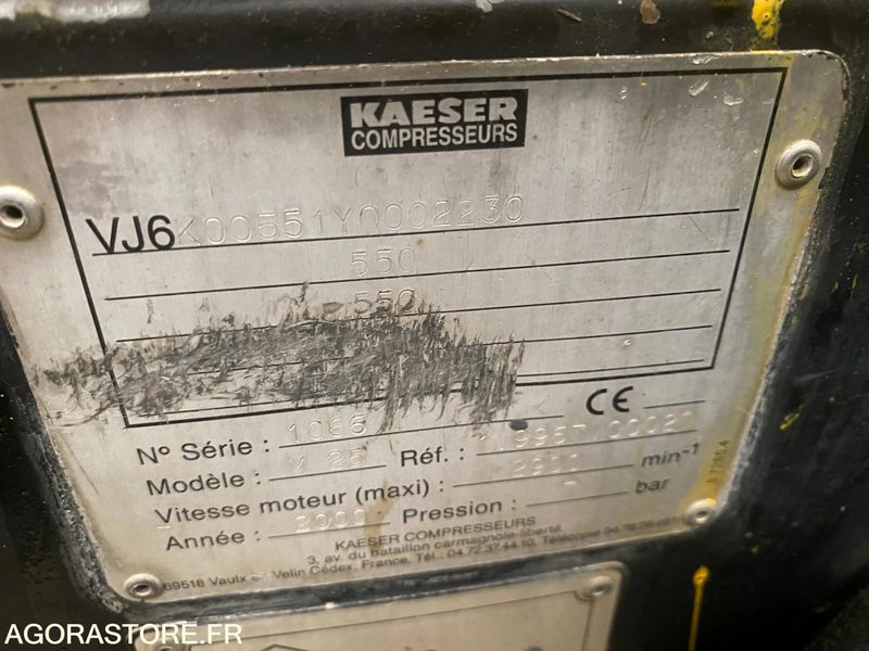 Compresseur KAESER M25 2008 TBE - Õhukompressor: pilt 2 Compresseur KAESER M25 2008 TBE - Õhukompressor: pilt 2