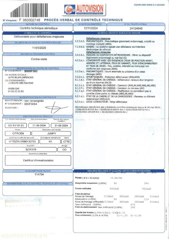 FOURGONNETTE CITROEN JUMPY - Väike kaubik: pilt 3 FOURGONNETTE CITROEN JUMPY - Väike kaubik: pilt 3