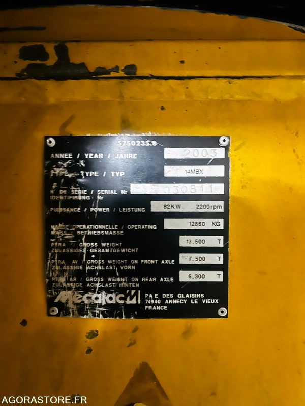 Ekskavaator Pelle Mecalac 14 MBX - 2003 / 9940 HEURES: pilt 10