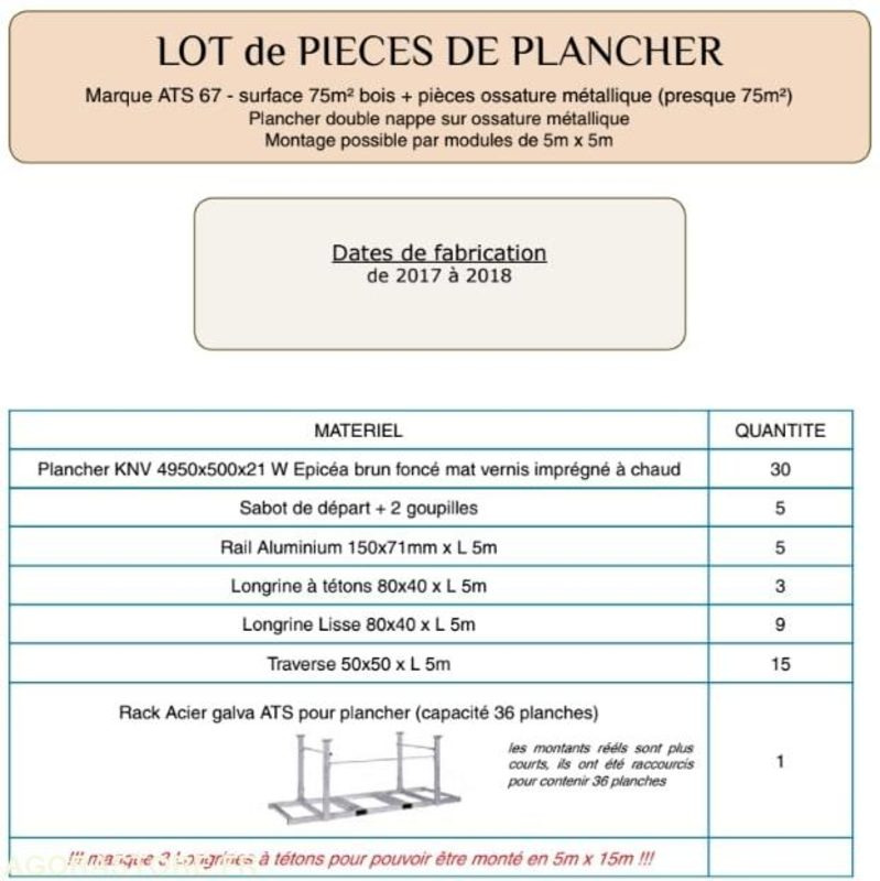 Plancher en Epicea 75 m2 - Ehitusmahuti: pilt 2 Plancher en Epicea 75 m2 - Ehitusmahuti: pilt 2
