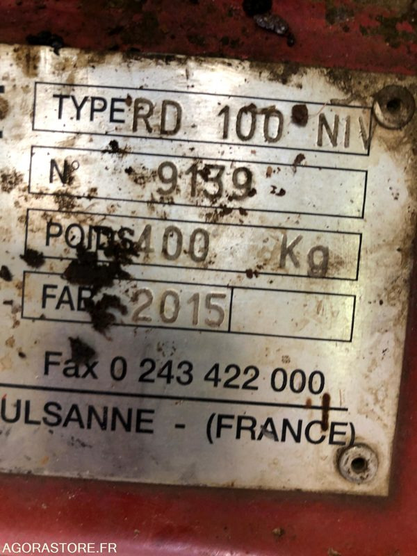 Enfouisseur de pierres DAIRON RD100NIV pour micro tracteur 22-35CV - Põllutööseade: pilt 5 Enfouisseur de pierres DAIRON RD100NIV pour micro tracteur 22-35CV - Põllutööseade: pilt 5