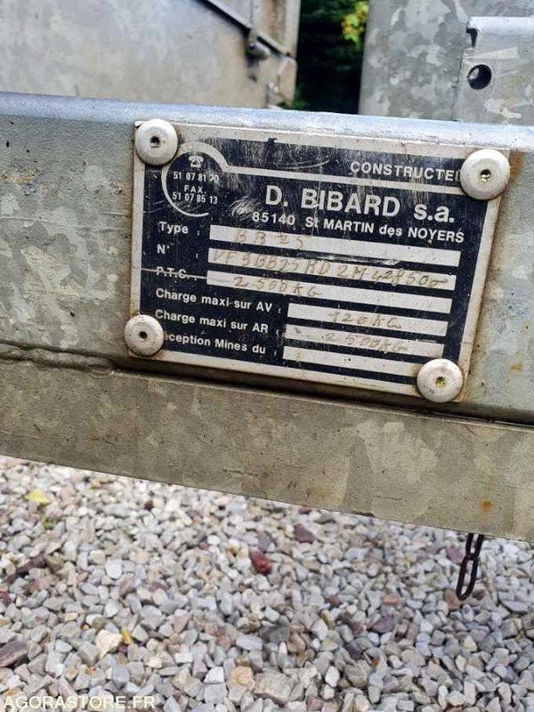 REMORQUE BIBARD 2 ESSIEUX - Platvorm/ Madelpoolhaagis: pilt 4 REMORQUE BIBARD 2 ESSIEUX - Platvorm/ Madelpoolhaagis: pilt 4