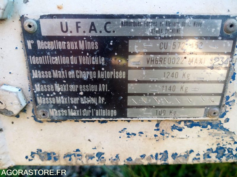 Remorque basculante UFAG - Platvorm/ Madelpoolhaagis: pilt 5 Remorque basculante UFAG - Platvorm/ Madelpoolhaagis: pilt 5