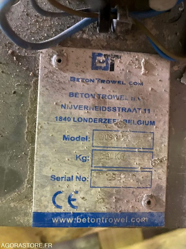 Talocheuse Truelle mécanique BT90 Béton Trowel - Betoonihõõruti: pilt 2 Talocheuse Truelle mécanique BT90 Béton Trowel - Betoonihõõruti: pilt 2