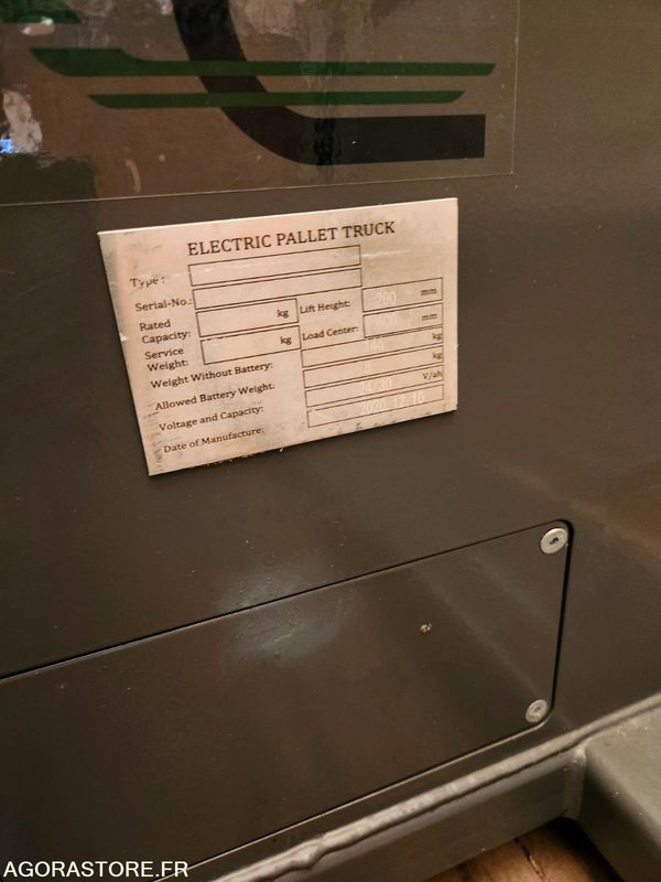 Transpalette électrique 1500kg - neuf - Kaubaaluste tõstuk: pilt 2 Transpalette électrique 1500kg - neuf - Kaubaaluste tõstuk: pilt 2