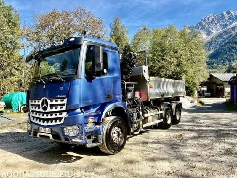CAMION 6X4 TRI-BENNE +GRUE MERCEDES AROCS 2640 2014 190 000 KM - Veoauto: pilt 1 CAMION 6X4 TRI-BENNE +GRUE MERCEDES AROCS 2640 2014 190 000 KM - Veoauto: pilt 1