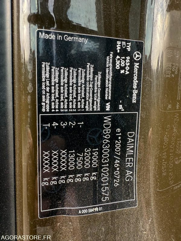 Veoauto Mercedes Antos 1824 caisson hayon dhollandia 3t - 193000km-2017: pilt 15