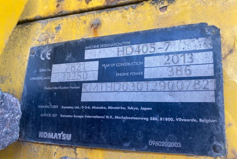 Komatsu HD405-7 - Kastiga kallur/ Kiviveoauto: pilt 3 Komatsu HD405-7 - Kastiga kallur/ Kiviveoauto: pilt 3