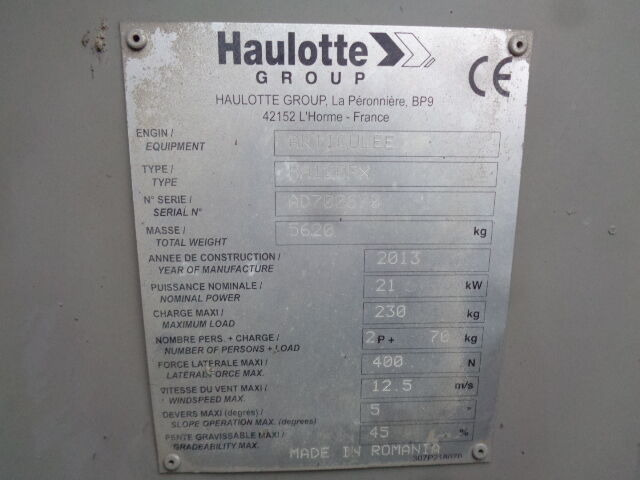 Haulotte HA120 - Liigendpoom: pilt 3 Haulotte HA120 - Liigendpoom: pilt 3