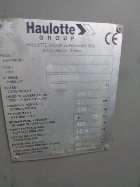 Haulotte HA120 - Liigendpoom: pilt 4 Haulotte HA120 - Liigendpoom: pilt 4