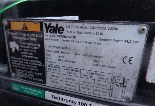 Yale GDP 35 VX - Diiseltõstuk: pilt 4 Yale GDP 35 VX - Diiseltõstuk: pilt 4