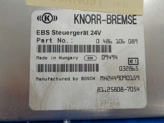 MAN EBS control unit - Mootori juhtimisseade - Veoauto: pilt 3 MAN EBS control unit - Mootori juhtimisseade - Veoauto: pilt 3