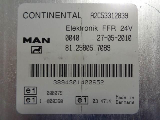 MAN elektronik FFR control unit - Mootori juhtimisseade - Veoauto: pilt 2 MAN elektronik FFR control unit - Mootori juhtimisseade - Veoauto: pilt 2