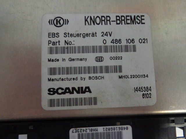Scania EBS control units 1863489, 1888379, 1863280, 1860636, 1766306, 1 - Mootori juhtimisseade - Veoauto: pilt 4 Scania EBS control units 1863489, 1888379, 1863280, 1860636, 1766306, 1 - Mootori juhtimisseade - Veoauto: pilt 4