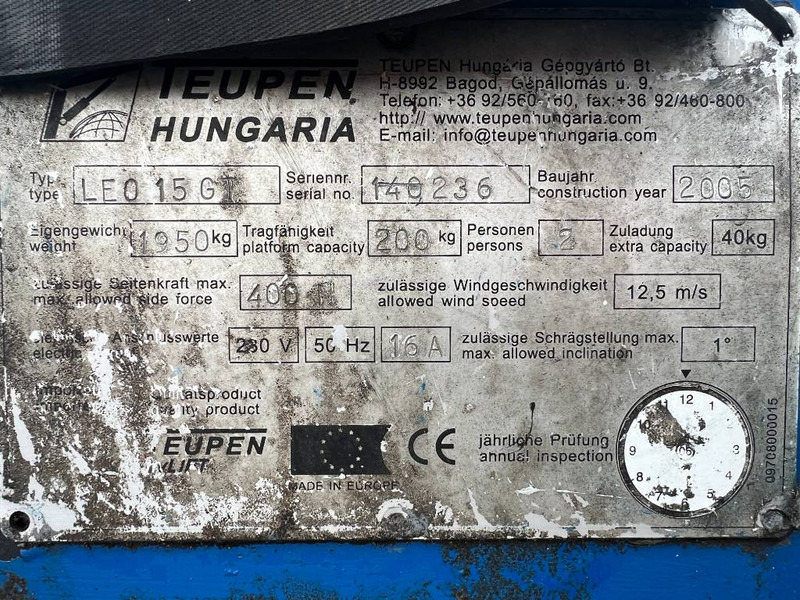 Liigendpoom Teupen Leo 15GT bi-energy 15m (1826): pilt 13