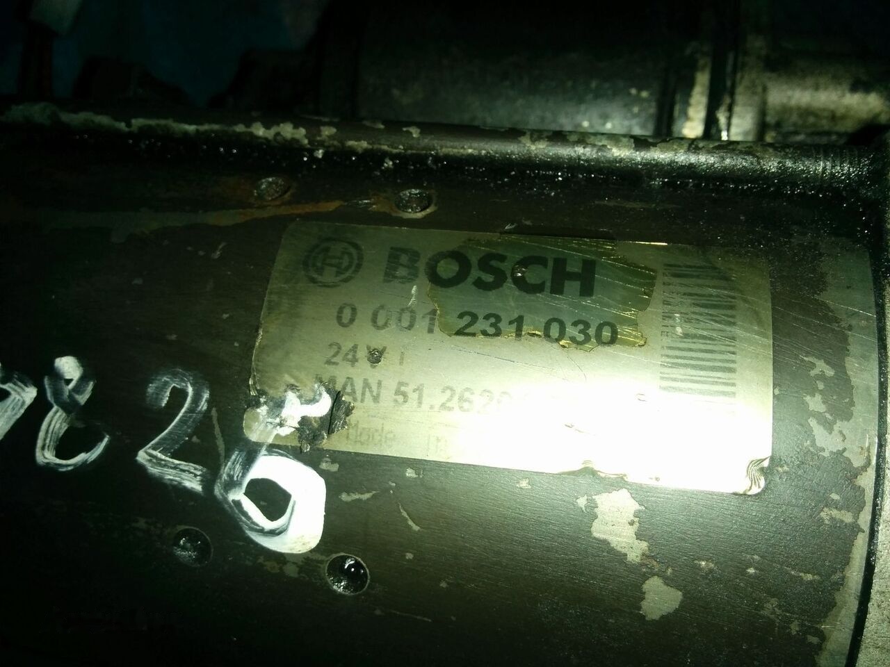 Bosch 0001231-030 / 51.262017213 MAN 0826 - Starter - Buss: pilt 1 Bosch 0001231-030 / 51.262017213 MAN 0826 - Starter - Buss: pilt 1
