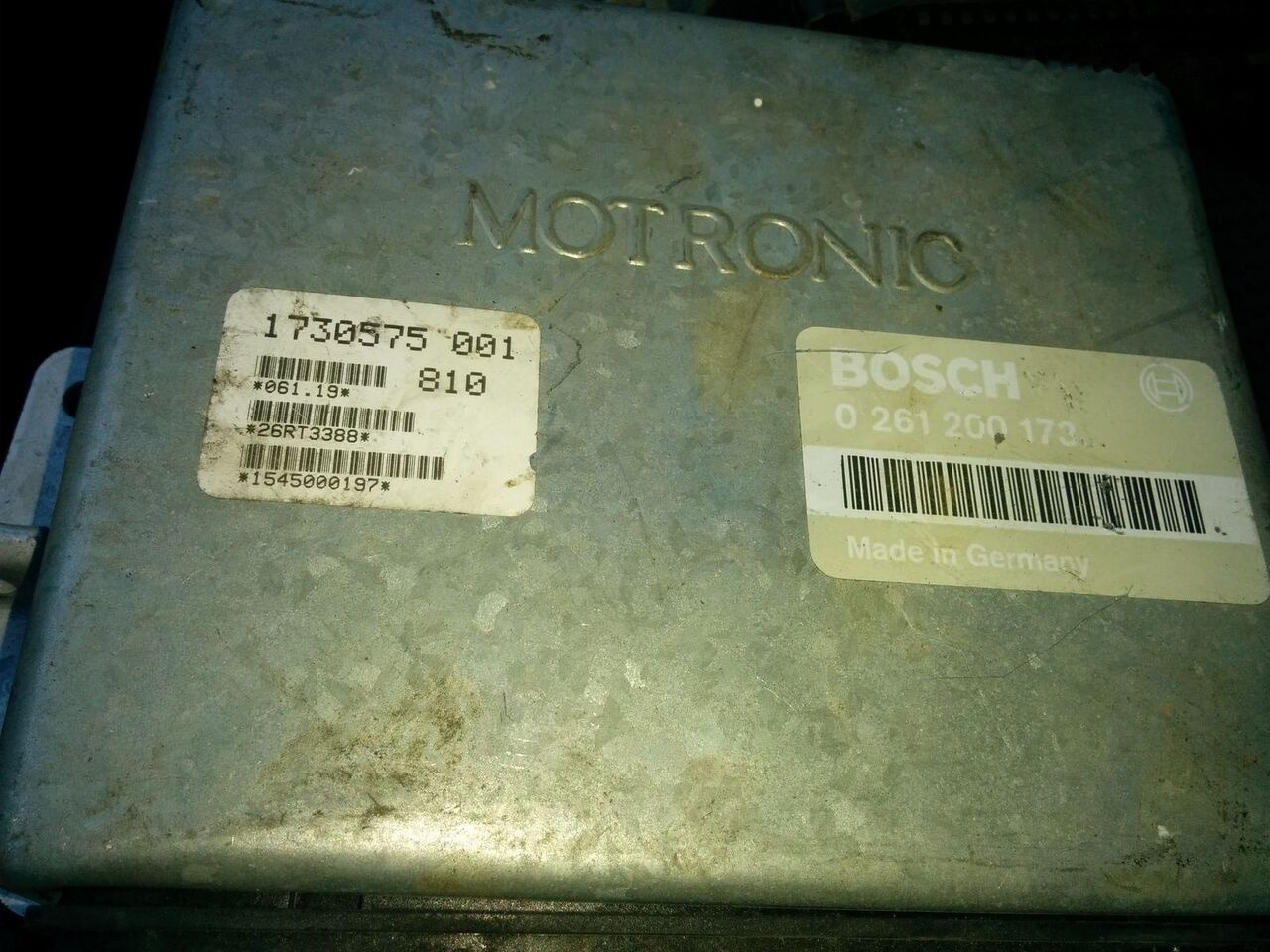 MAN BOSCH 0281001521. 0261200173 \ 020600009 1730575   MAN liising MAN BOSCH 0281001521. 0261200173 \ 020600009 1730575   MAN: pilt 11