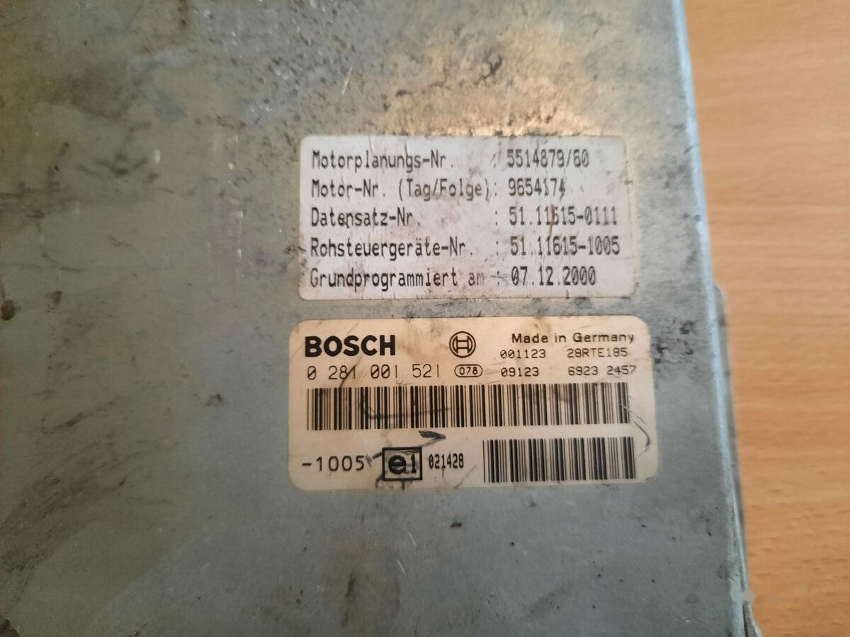 MAN BOSCH 0281001521. 0261200173 \ 020600009 1730575 MAN - Mootori juhtimisseade - Buss: pilt 5 MAN BOSCH 0281001521. 0261200173 \ 020600009 1730575 MAN - Mootori juhtimisseade - Buss: pilt 5