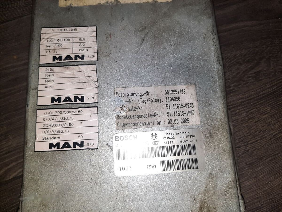 MAN BOSCH 0281001521. 0261200173 \ 020600009 1730575   MAN liising MAN BOSCH 0281001521. 0261200173 \ 020600009 1730575   MAN: pilt 13