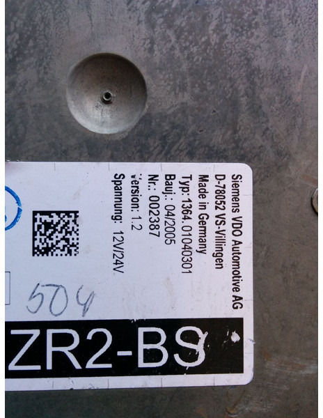 MAN ZR2-BS - VDO D78052 VS - Mootori juhtimisseade: pilt 4 MAN ZR2-BS - VDO D78052 VS - Mootori juhtimisseade: pilt 4