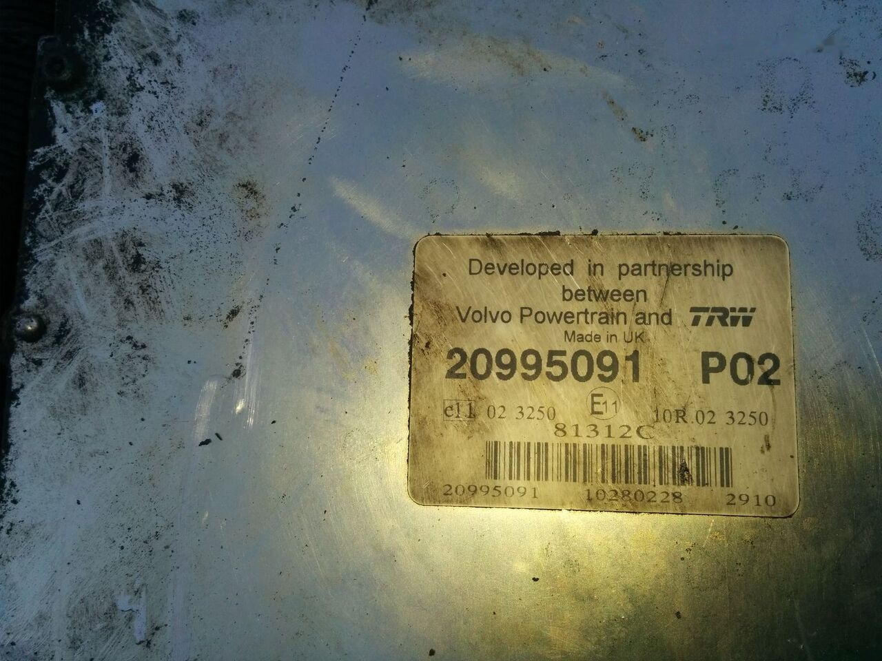 Volvo 20995091 P02. 20577136 P02 20582962 P05. 600581 Volvo - Mootori juhtimisseade - Buss: pilt 1 Volvo 20995091 P02. 20577136 P02 20582962 P05. 600581 Volvo - Mootori juhtimisseade - Buss: pilt 1