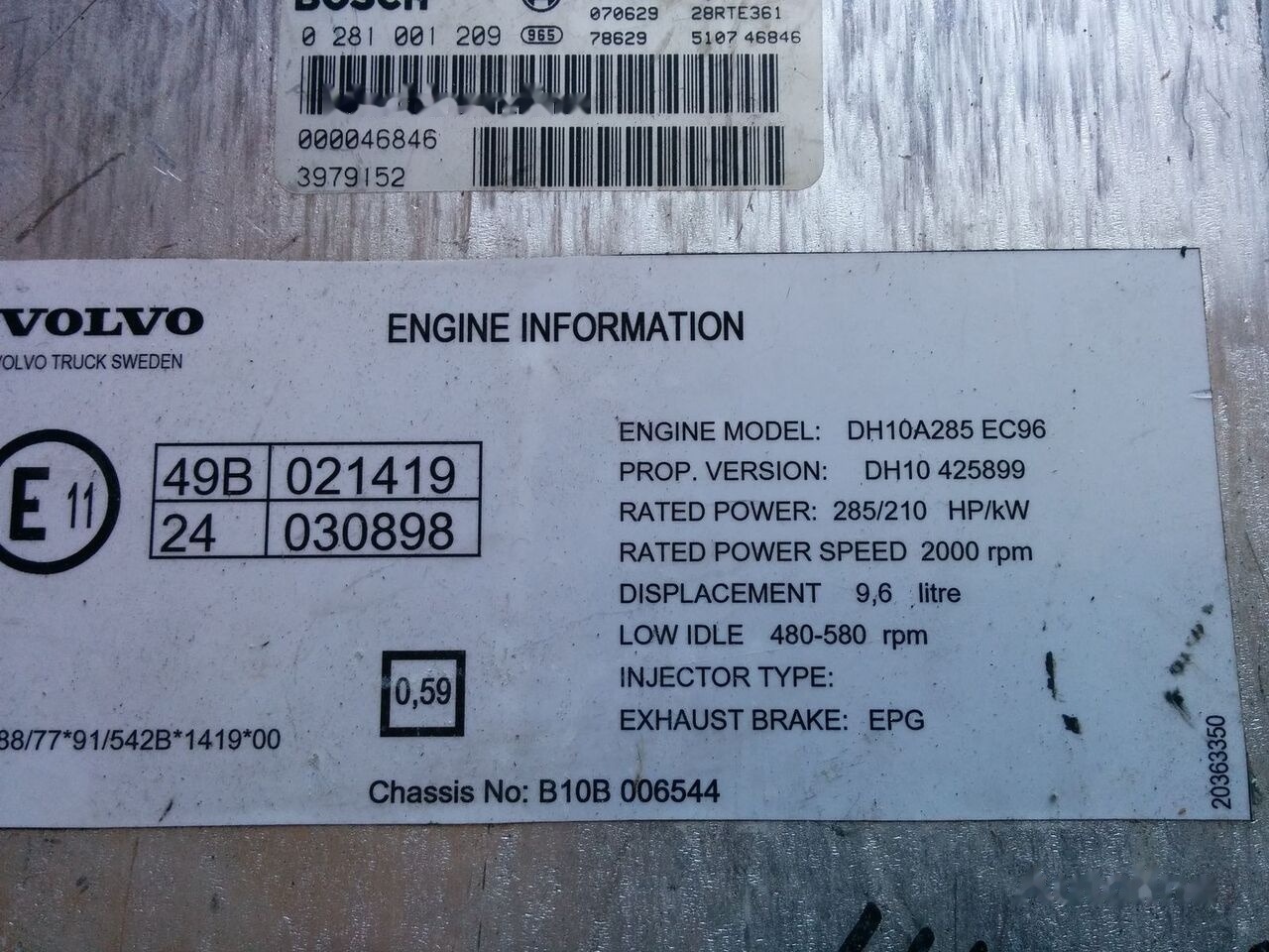 Volvo Bosh 0986282023 . /1209/ VDO Volvo B10 - Mootori juhtimisseade - Buss: pilt 1 Volvo Bosh 0986282023 . /1209/ VDO Volvo B10 - Mootori juhtimisseade - Buss: pilt 1