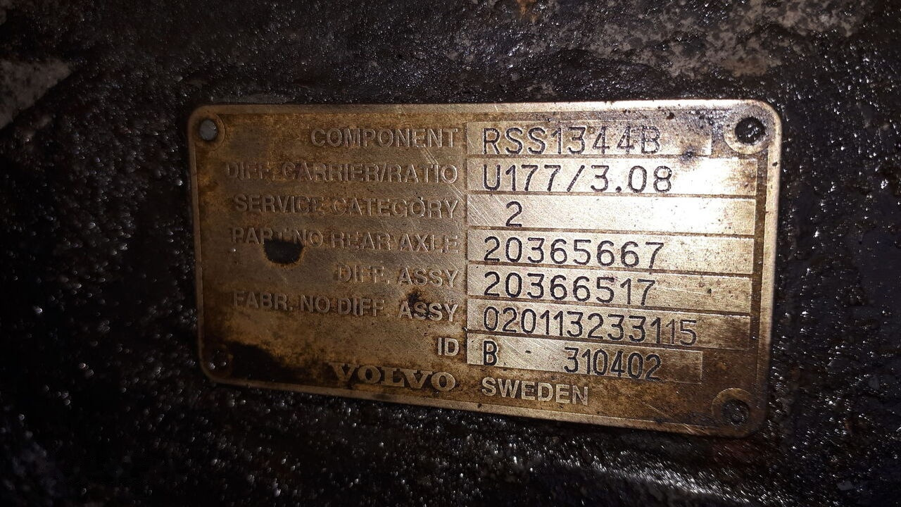 Volvo MS17X.- 2.85/ 3.08 .\5.29\ 5.63. Volvo FH12\ FH-13 truck - Diferentsiaalvarustus - Veoauto: pilt 2 Volvo MS17X.- 2.85/ 3.08 .\5.29\ 5.63. Volvo FH12\ FH-13 truck - Diferentsiaalvarustus - Veoauto: pilt 2
