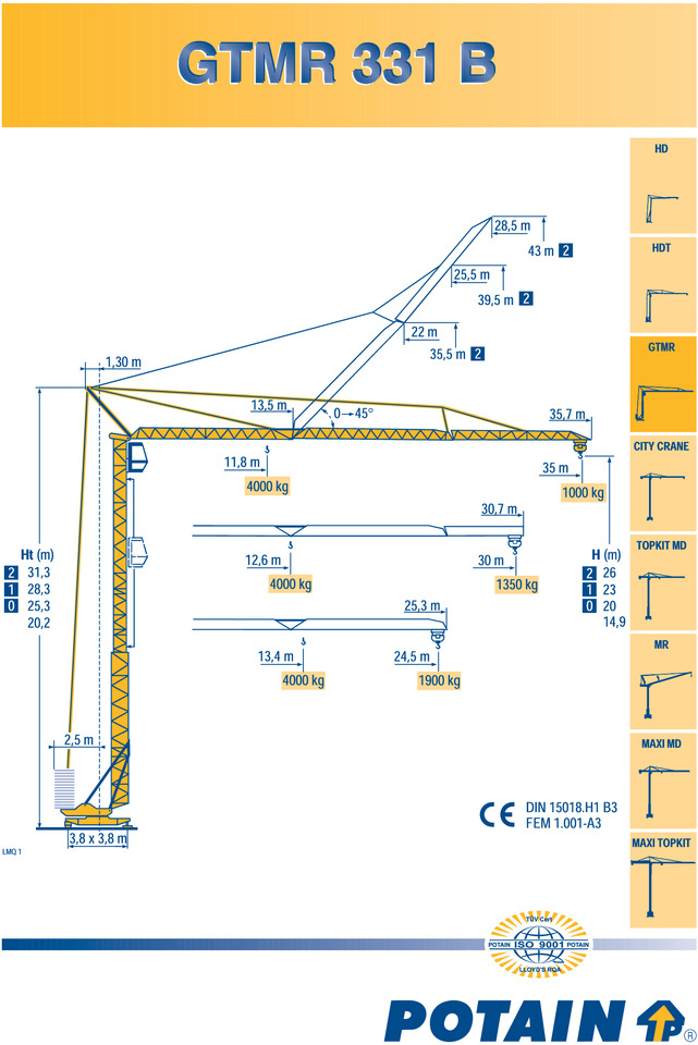 Potain GTMR 331B - Isepaigalduv kraana: pilt 4 Potain GTMR 331B - Isepaigalduv kraana: pilt 4