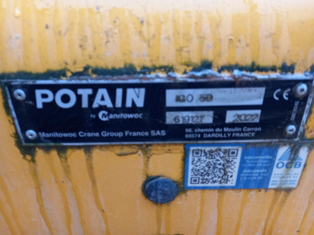 Potain IGO 50 - Isepaigalduv kraana: pilt 4 Potain IGO 50 - Isepaigalduv kraana: pilt 4