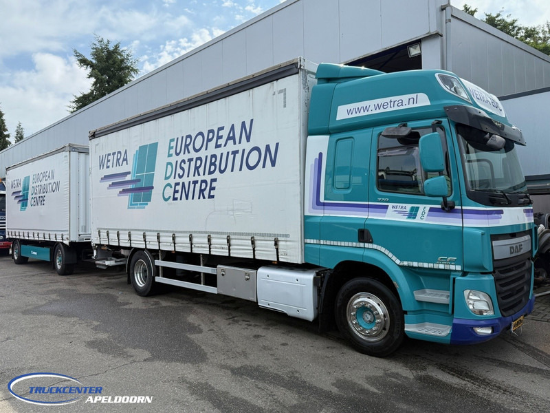 DAF CF 370 FA + Krone, Space Cab, Sliding roof, Loading lift, Euro 6 - Tent veoauto: pilt 1 DAF CF 370 FA + Krone, Space Cab, Sliding roof, Loading lift, Euro 6 - Tent veoauto: pilt 1