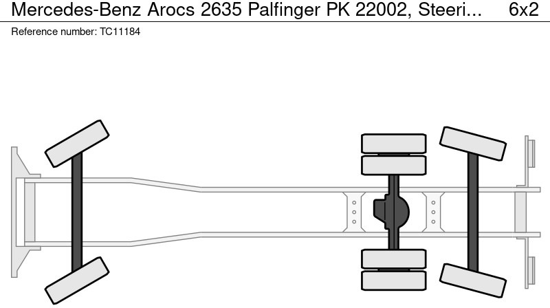 Mercedes-Benz Arocs 2635 Palfinger PK 22002, Stuuras, Euro 6 - Kallurauto, Kraanaga veoauto: pilt 2 Mercedes-Benz Arocs 2635 Palfinger PK 22002, Stuuras, Euro 6 - Kallurauto, Kraanaga veoauto: pilt 2