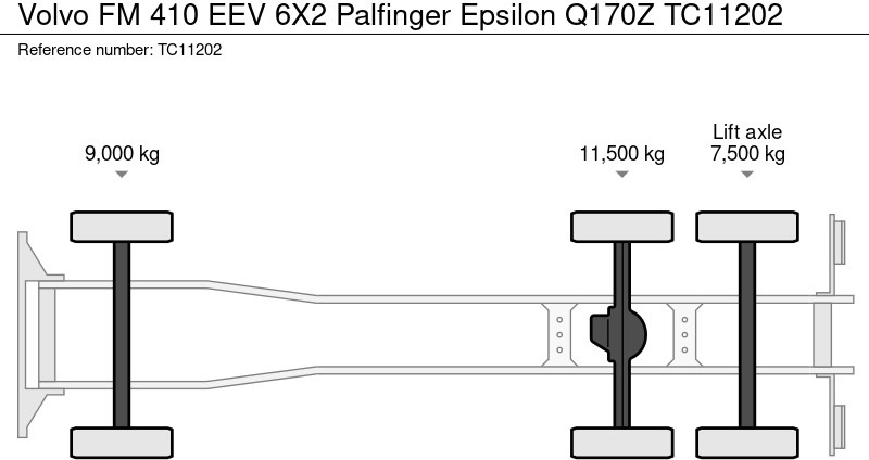 Volvo FM 410 EEV 6X2 Palfinger Epsilon Q170Z - Konkstõstukiga veoauto, Kraanaga veoauto: pilt 4 Volvo FM 410 EEV 6X2 Palfinger Epsilon Q170Z - Konkstõstukiga veoauto, Kraanaga veoauto: pilt 4