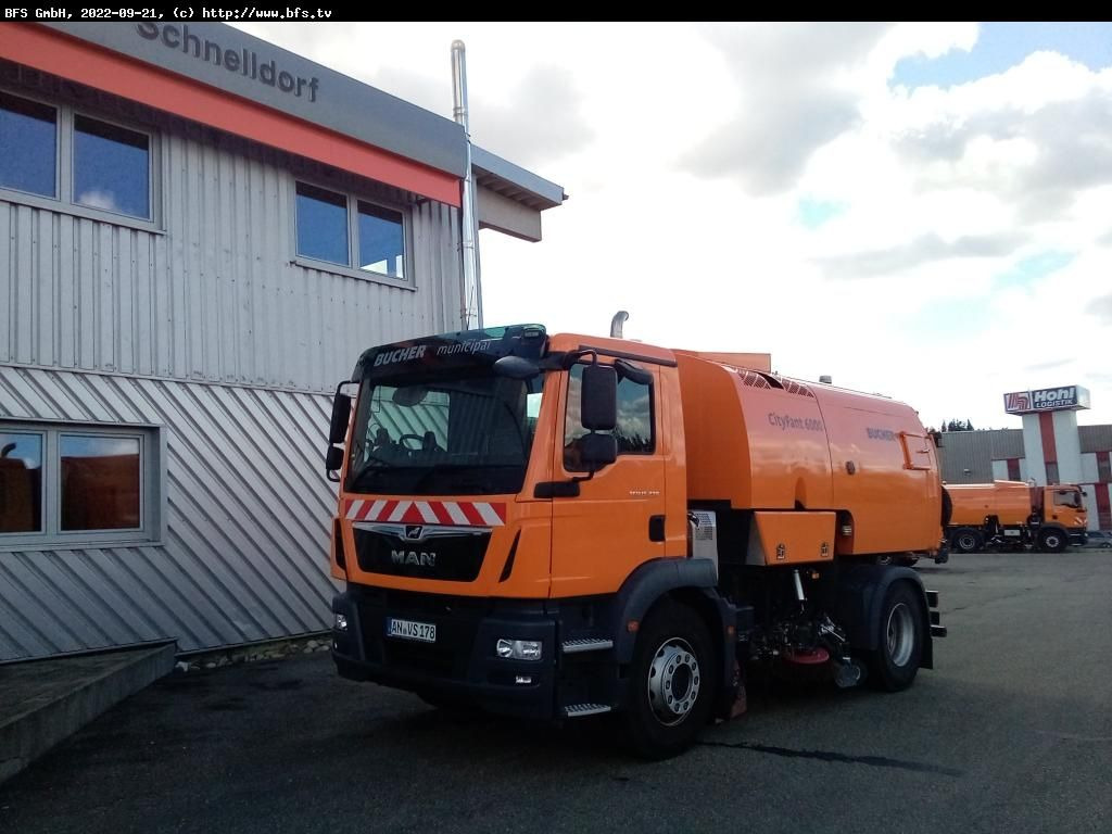 MAN TGM 15.290 4x2 BL CityFant 6000 SH Doppelseitige - Tänavapühkimismasin: pilt 1 MAN TGM 15.290 4x2 BL CityFant 6000 SH Doppelseitige - Tänavapühkimismasin: pilt 1