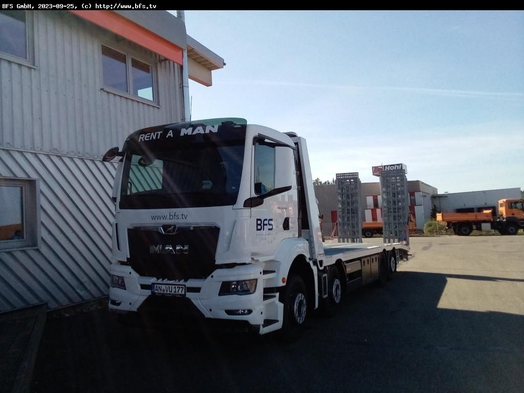 MAN TGS (TG3) 35.430 8x2-6 BL CH NN, Plattform Aufba - Puksiirauto: pilt 1 MAN TGS (TG3) 35.430 8x2-6 BL CH NN, Plattform Aufba - Puksiirauto: pilt 1
