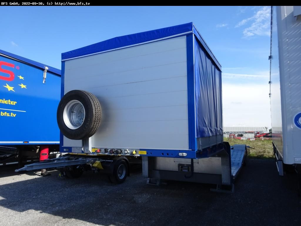 Semi Trailer 19 AF 1-Achs Tieflader Plane - Madal platvormpoolhaagis: pilt 1 Semi Trailer 19 AF 1-Achs Tieflader Plane - Madal platvormpoolhaagis: pilt 1
