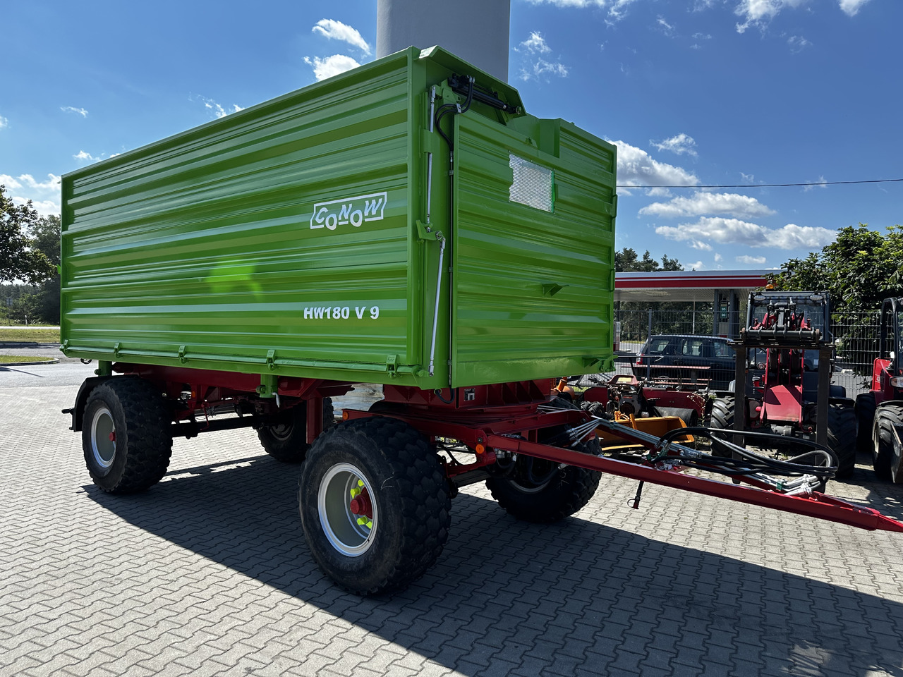 Põllutöö tõstuk-järelhaagis/ Kallur Conow HW 180 V 9 3 strony wywrot 18 ton: pilt 9