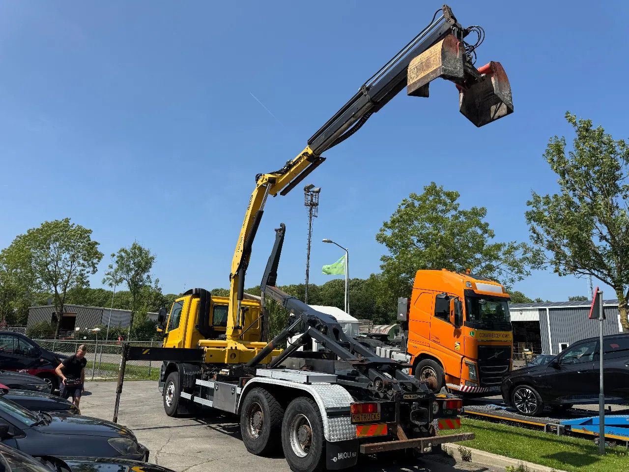 DAF CF 85.410 6X4 - EURO 5 + PALFINGER PK15500 + REM - Konkstõstukiga veoauto, Kraanaga veoauto: pilt 4 DAF CF 85.410 6X4 - EURO 5 + PALFINGER PK15500 + REM - Konkstõstukiga veoauto, Kraanaga veoauto: pilt 4