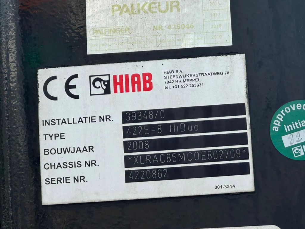 DAF CF 85 8x2 HIAB 422E8 REMOTE CONTROLE  liising DAF CF 85 8x2 HIAB 422E8 REMOTE CONTROLE: pilt 10