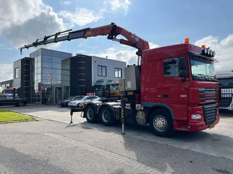 DAF XF 105.460 6X4 EURO 5 + HMF 4220 K6 + REMOTE CONTROL + RETARDER - Kraanaga veoauto: pilt 1 DAF XF 105.460 6X4 EURO 5 + HMF 4220 K6 + REMOTE CONTROL + RETARDER - Kraanaga veoauto: pilt 1