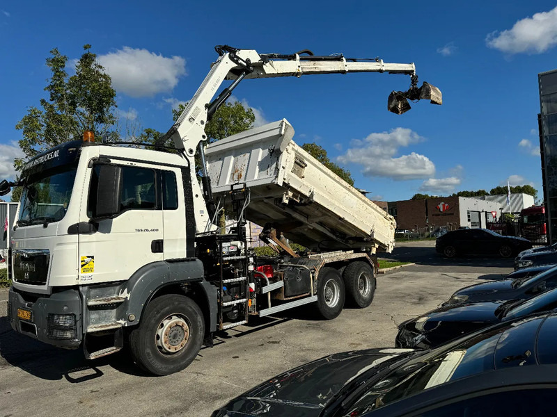 MAN TGS 26.400 6X4 HIAB 166D + REMOTE CONTROL + 2 WAYS KIPPER TÜV TILL 07-2025 - Kallurauto, Kraanaga veoauto: pilt 1 MAN TGS 26.400 6X4 HIAB 166D + REMOTE CONTROL + 2 WAYS KIPPER TÜV TILL 07-2025 - Kallurauto, Kraanaga veoauto: pilt 1
