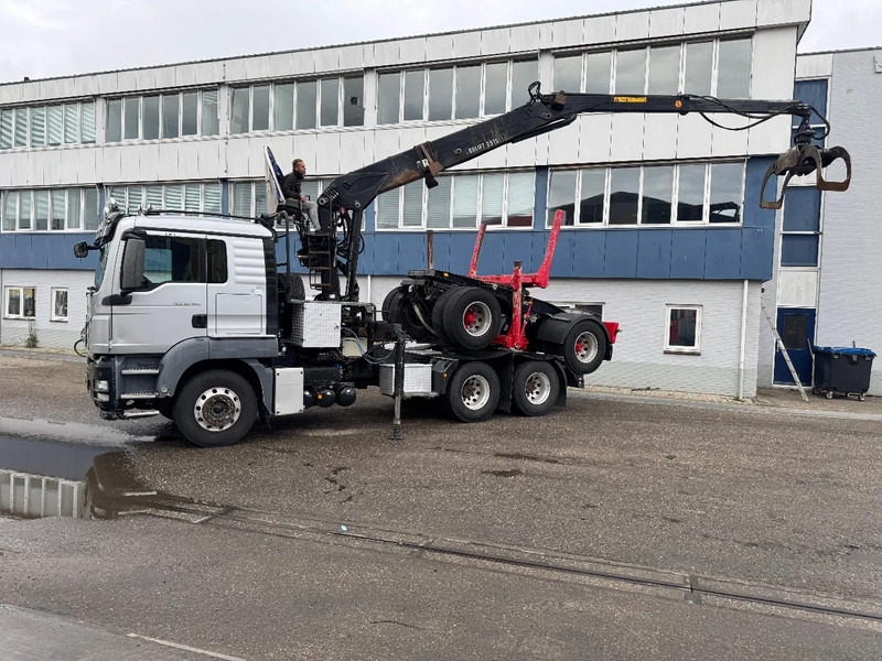 MAN TGS 33.480 6X4 + HIAB 251S.82 + TRAILER 2 AXLE KRAEMER - Metsaveok, Kraanaga veoauto: pilt 2 MAN TGS 33.480 6X4 + HIAB 251S.82 + TRAILER 2 AXLE KRAEMER - Metsaveok, Kraanaga veoauto: pilt 2